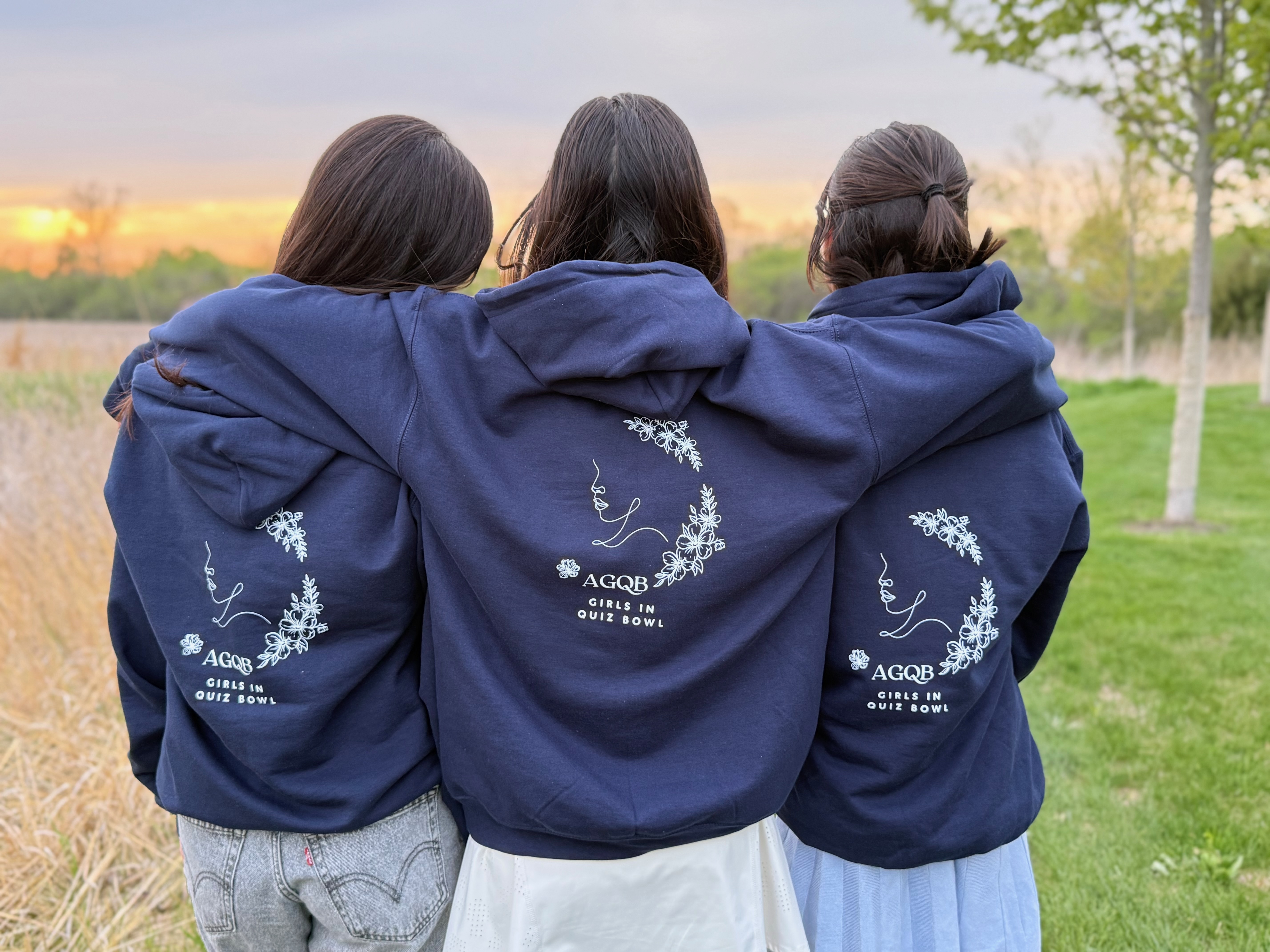 AGQB hoodie merchandise sample